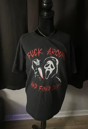 Spensers Ghost Face Shirt Black Size L thumbnail 1