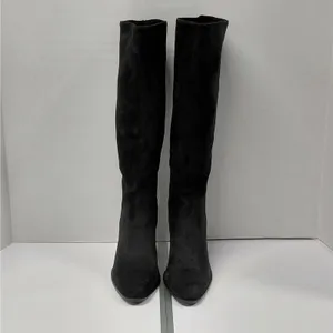 Torgeis Womens Knee High Boots Sz 6 Black Chunky Heel Coastal Cowgirl Whimsigoth thumbnail 4