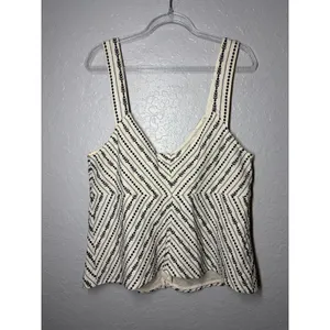 Anthropologie Maeve Sylvia Embroidered Top Boho Summer Sz L NWT thumbnail 6