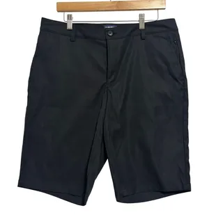 Lands' End Active Chino Shorts‎ Black Stretch OEKO-TEX Technical Golf Travel 12 thumbnail 1
