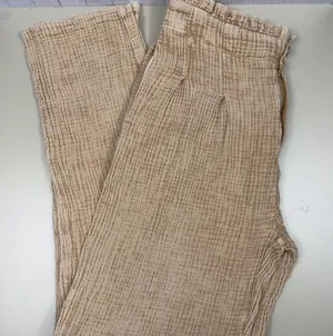 Le Lis Collection Cotton Gauze Wide Leg Pants Women’s Medium Beige Boho thumbnail 1