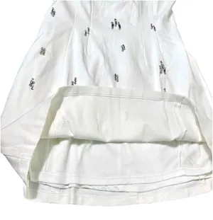 Angel Biba Astrid Mini Dress White Strapless Rhinestone Beaded NWT XL thumbnail 7