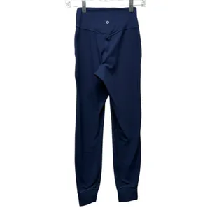 Lululemon Align‎ Jogger Women Sz 2 Navy Blue Legging Pants Pocket High Rise Gym thumbnail 3