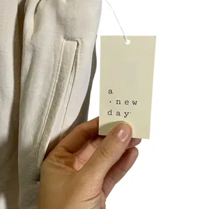 A New Day XS Polyester Blend White Pull-On‎ Pants career flowy thumbnail 3