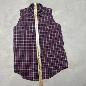 Abercrombie & Fitch Button Down Shirt Vest Women's SZ M Vintage Y2K 100% Cotton thumbnail 3