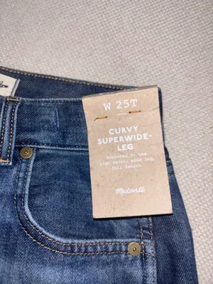 Madewell Curvy Superwide Leg Jeans 25T thumbnail 5