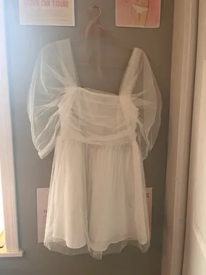 White Tulle Mini Dress thumbnail 2