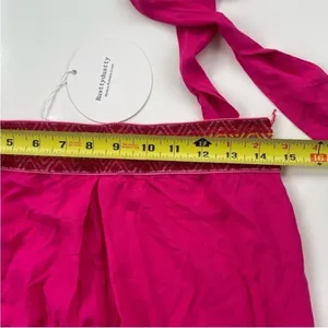 NWT Rusttydustty Hot Pink Geometric Embroidered Tube Top Wide Leg Jumpsuit M‎ thumbnail 15