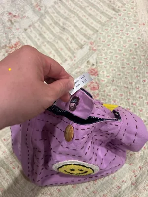Y2K Purple Smiley Face Tote Bag thumbnail 5