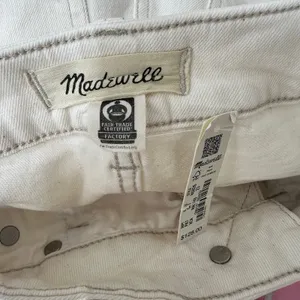 Madewell The Curvy 90s Straight Jean Vintage Canvas Beige High Waist US 23 NWT thumbnail 12