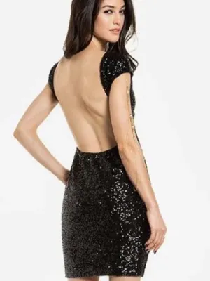 Lovers + Friends Bahama Mama in Black Sequin thumbnail 6