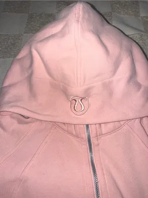 Lululemon Scuba Oversized 1/2 Zip Hoodie Pink Mist M/L thumbnail 4