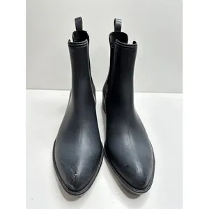 Jeffrey Campbell Rosana Black Matte Rubber Chelsea‎ Rain Boots Size 6 thumbnail 5