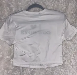 NWOT I heart cowboy White Tee Size L thumbnail 4