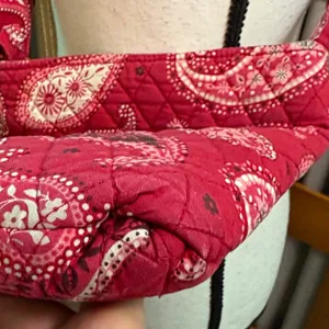 Vera Bradley Red Paisley Crossbody Bag thumbnail 10