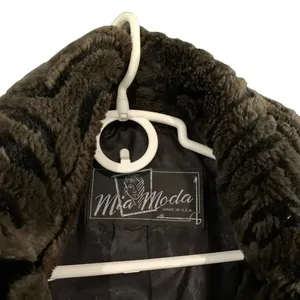 Mida Moda‎ Fur Coat Size Small Brown thumbnail 2