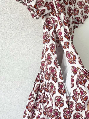 J.Crew Bouquet Block Print Cotton Poplin Cottagecore Vacation Floral Mini Dress thumbnail 9