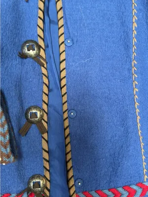 Coldwater Creek Boiled Wool Southwest Jacket – Boho Western Statement Medium thumbnail 4