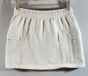 598 | Aritzia Sweatfleece Mega Fit‎ Cargo Mini Skirt Heathered Oatmeal XS thumbnail 1