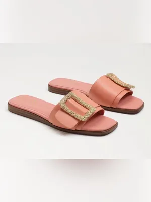 Sam Edelman Rose Pink Slip on Leather Sandals (Size 8.5M) thumbnail 5