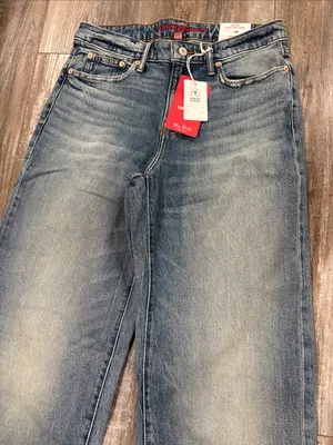 Lucky Brand Baggy Mid Rise Curvy Wide Leg 28L NEW thumbnail 8
