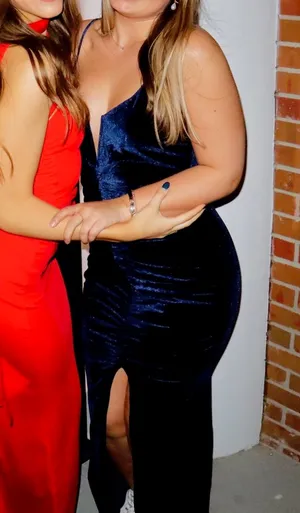 Lulus navy blue velvet maxi dress thumbnail 3