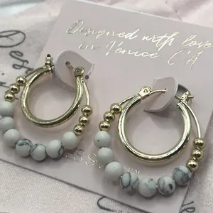 Jules Smith Doubled Layered Hoop Earrings |Irregular Bracelet NWT Small Dust Bag thumbnail 3