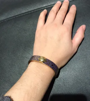 Coach Vintage Enamel Bangle Geometric Cube Square Print secure closure Cuff Bracelet Gold .5 wide band jewelry retro preppy minimalist thumbnail 2