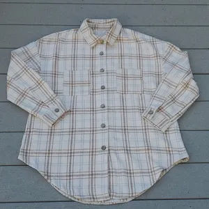 Plaid Flannel Shacket | Plaid Flannel Shirt Jacket Size L thumbnail 5