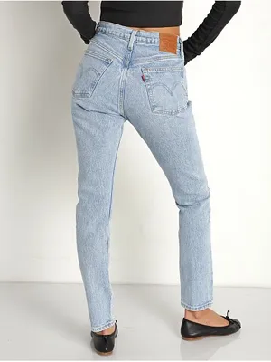 Levi's 501s skinny Women's Light Wash High-Rise Straight Jeans thumbnail 13