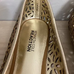 KENNETH COLE REACTION brown womens cut-out pattern flats shoes size 9 thumbnail 6