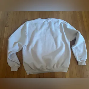 Jerzees Vintage Bleeding Heart Beige Sweatshirt, Size L thumbnail 7