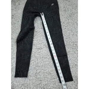 Gymshark Adapt Animal Seamless Leggings Urban Grey Black Women's Size Medium thumbnail 7