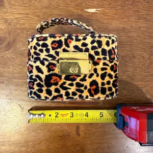 Susan Faris Animal Print Faux Fur Mirror Jewelry Case thumbnail 7