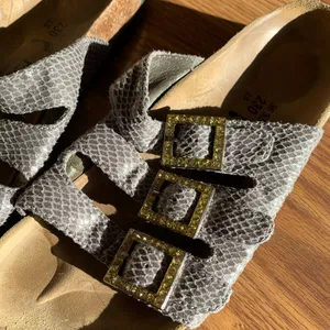 Birkenstock Betula 230 Sandals Slides Gold Buckle Summer Shoes Women Size 5.5 thumbnail 7