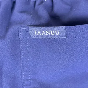 Jaanuu Blue Straight Leg Scrub Pants Small Elastic Waist Performance Stretch thumbnail 12