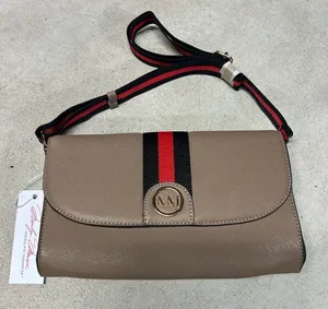 NWT Marilyn Monroe Taupe Black Red Accent Crossbody Shoulder Bag Purse thumbnail 1