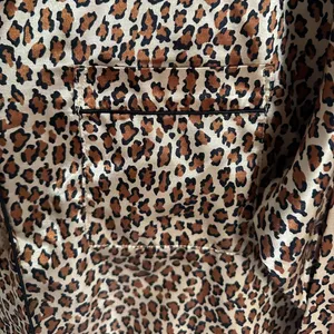 Animal Print Pajama Top Brown Size M thumbnail 3