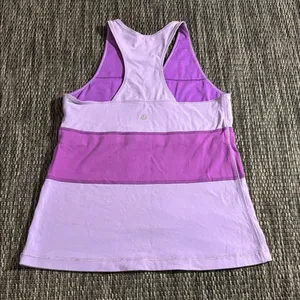 Lululemon Purple Racerback Tank Top Size 6 thumbnail 2