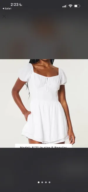 White Hollister romper thumbnail 5