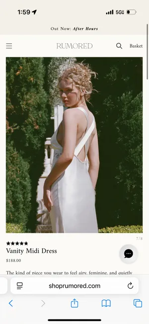 Rumored Bridal Slip Dress thumbnail 4