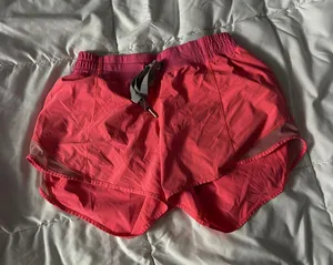 Lululemon Athletica Pink Athletic Shorts Lightweight Elastic Waist thumbnail 1