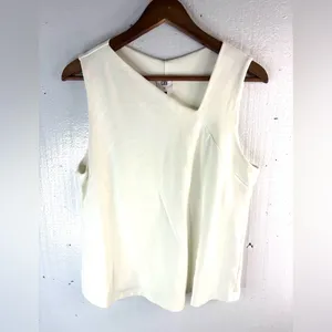 CAbi M Minimalist Workwear Office Knit Asymmetrical Neckline Top thumbnail 7