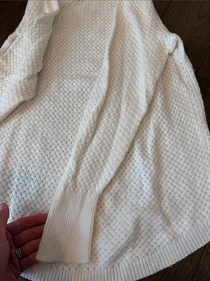 Loft Classic Cream Knit Women's Sweater - Size Small - C54-157 thumbnail 5