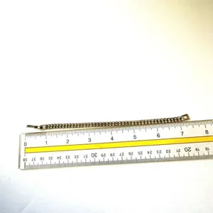 Silver tone vintage rhinestone tennis bracelet thumbnail 6