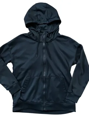 Mondetta Zip Up Performance High Neck Hoodie Sweatshirt Black Medium thumbnail 7