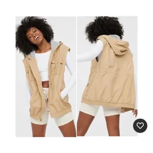 Offline by‎ Aerie Tan Hooded Cargo Vest, XS thumbnail 2