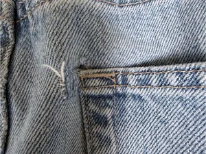 EDWIN USA Light Wash High Rise Wide Leg Baggy Jeans Size 30 thumbnail 5