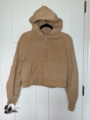 Lululemon Scuba Oversized Half-Zip Hoodie - Heathered Nutmeg thumbnail 2