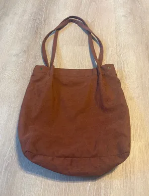 Brown Corduroy Small Tote Bag thumbnail 1
